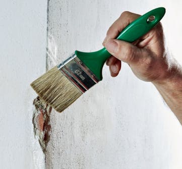 Spartle hjørner pudset væg Spartle hjørner pudset væg